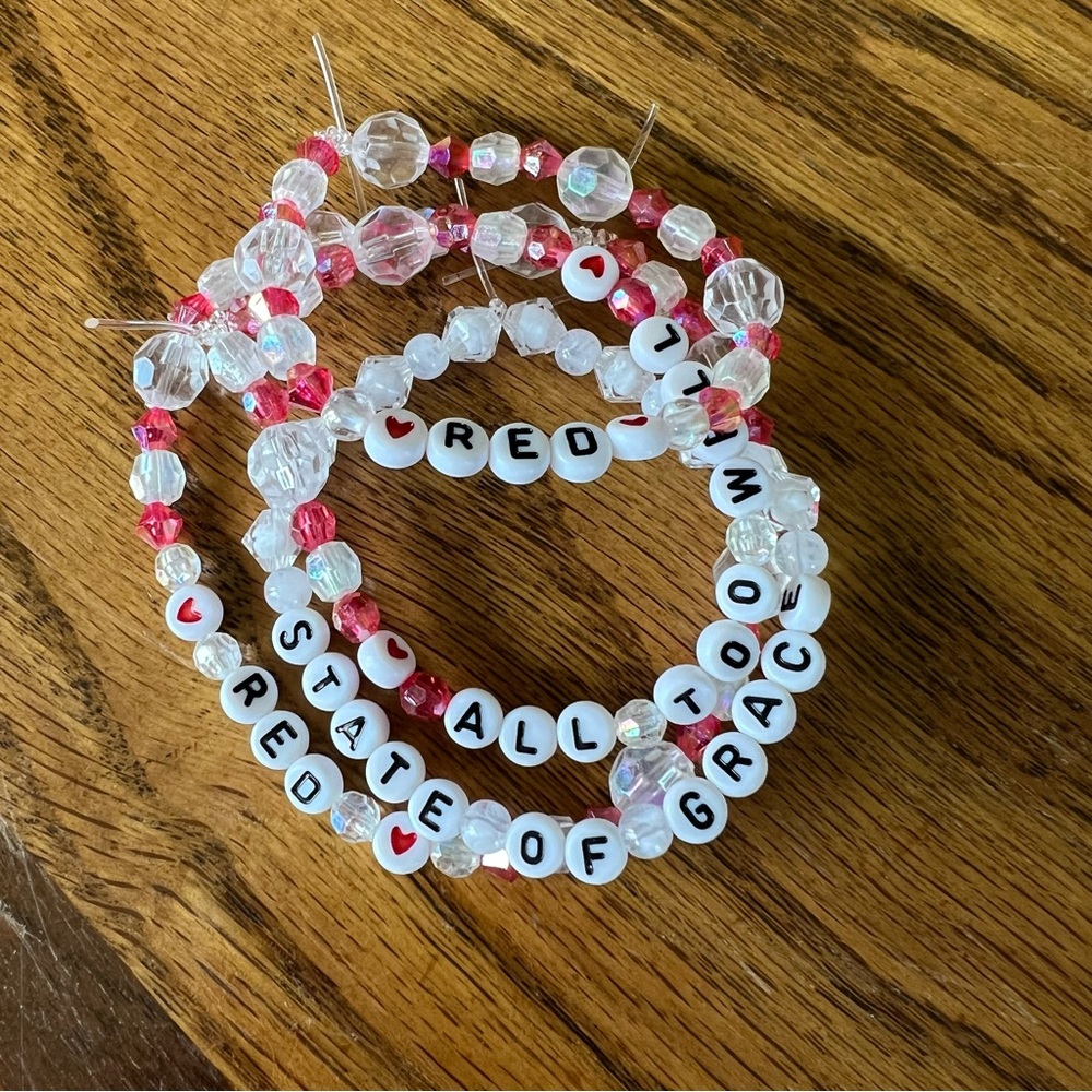 4 Taylor Swift RED Album Friendship Bracelets for ERAS Tour